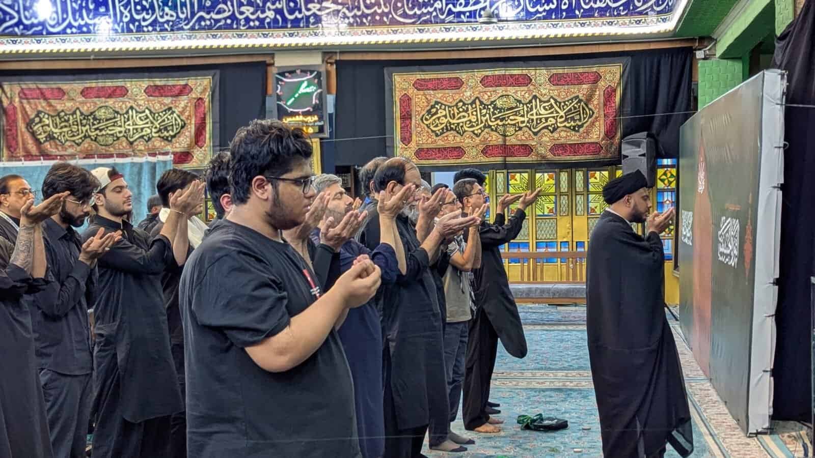Azadari inside the imambargah during the group Ziyarat